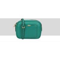 Paul Costelloe Women's Sazava Leather Cross Body Bag in Green