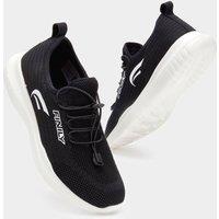 Finily Women's Rina Trainer with Elastic Laces in Black | Size: 5