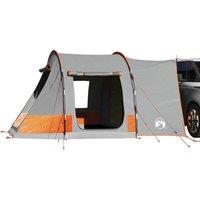 Berkfield Home Car Tent 2-Person Grey & Orange Waterproof
