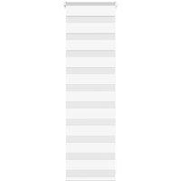 Berkfield Home Zebra Blind White 40x100 cm Fabric Width 35.9 cm Polyester