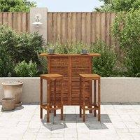 Berkfield Home Durable Bar Table 110x50x105 cm Solid Acacia Wood in Brown | Size: 110 x 50 x 105 cm