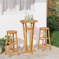 Berkfield Home Beautiful Garden Bar Table 60x105 cm Solid Wood Acacia in Brown | Size: 60x105 cm