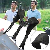 Havendro Adjustable Golf Bag Strap Double Shoulder Replacement in Black