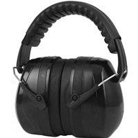 VOGREX Adult Ear Defenders Ear Muffs Safety Hearing Protector Black