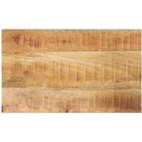 Berkfield Home Table Top 40x20x3.8 cm Rectangular Solid Wood Rough Mango in Brown