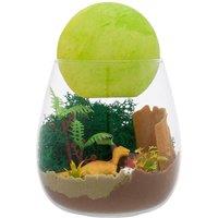H&O Direct DIY Dinosaur Terrarium Craft Kit for Kids with Moon Lamp Ornament