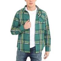 AARHON Men's Brushed Flannel Check Shirt | Size: Medium
