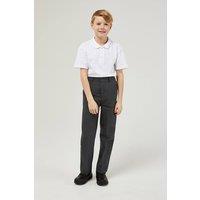 TRUTEX Men's Junior Boys' Slim Fit Stain Resistant School Trousers in Grey | Size: 26 inches