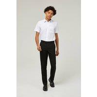 TRUTEX Men's 2 Pack Short Sleeve Non-Iron Boys' School Shirts in White | Size: 12 inches