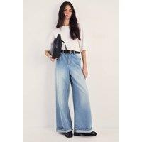 NastyGal Women's The Denim Boyfriend Jean in Pale Wash | Size: 10
