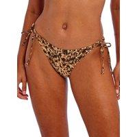 Freya Women's Arizona Wave Tie Side Bikini Brief in Brown | Size: 10