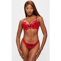 Ann Summers Women's Valentines Roses Are Red Thong | Size: 8