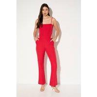 MissPap Women's Tailored Cut Out Corset Jumpsuit in Red | Size: 12