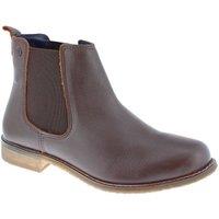 Frank James Women's Aintree Leather Pull On Chelsea Boots in Dark Brown | Size: 5