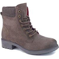 Frank James Women's Warwick Suede Leather Lace Up Boots in Brown | Size: 6