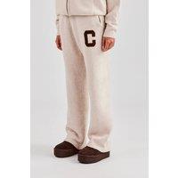 Cernucci Women's Knitted Wide Leg Jogger - Off-White | Size: Medium