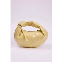 WOVCOR Women's Oval Knot-Handle Mini Shoulder Bag in Yellow