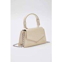 WOVCOR Women's Textured Crossbody Mini City Bag in Beige
