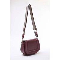 WOVCOR Women's Crossbody Bag With Adjustable Strap in Burgundy