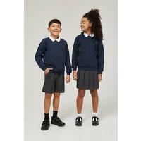TRUTEX Forest Green School Crew Neck Sweatshirt in Mid Navy | Size: 11 Years