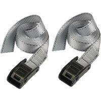 Master Lock Lashing Strap With Metal Buckle 2.5M 2 Piece in Grey