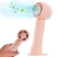 Tanness Portable Handheld Fan with Foldable Design & USB Charging in Pink