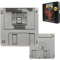 DOOM II Floppy Disk Replica Antique Silver Edition (Limited Edition) in Metallic Silver