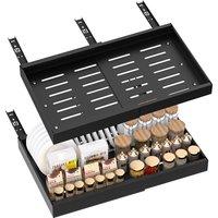 Blylund Black Pull Out Cabinet Organiser, No Drill, 1Pack Storage Shelf