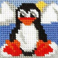 Orchidea EMB KIT PENGUIN - Needlepoint Kit: My First Embroidery: Mini: Penguin