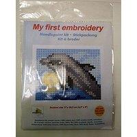 Orchidea EMB KIT DOLPHIN - Needlepoint Kit: My First Embroidery: Dolphin