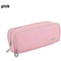 Havendro Pink 3-Layer Pen Bag Large Capacity Canvas Pencil Case