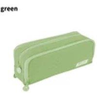 Havendro Green 3-Layer Pen Bag Large Capacity Canvas Pencil Case