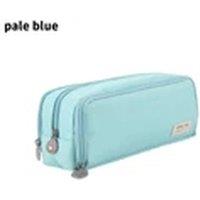 Havendro Pale Blue 3-Layer Pen Bag Large Capacity Canvas Pencil Case