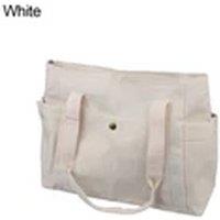 Havendro White Large Capacity Tote Bag Handbag For Work Student Class