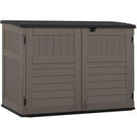 Rowlinsons Stow-Away Large Store - Resin - L112 x W179 x H132 cm - Stone Grey