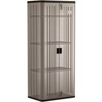 Rowlinsons Haven Tall Storage Cabinet - Resin - L51 x W76 x H183 cm in Grey