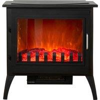 Sureflame Marlow 3-Sided Electric Stove in Black