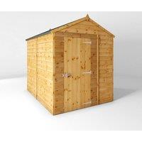 Mercia 8 x 6 Feet Shiplap Apex Windowless Shed - L240.8 x W190.5 x H222.2 cm in Brown