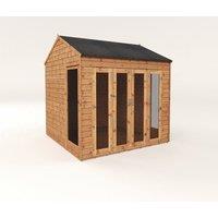Mercia 8 x 8 Feet Vermont Summerhouse - L248.9 x W241.4 x H260.4 cm - Brown