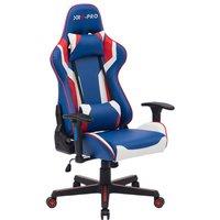 RayGar RG-PRO Gaming Chair High Back, Padding & Adjustable Height & Armrests in Blue | Size: 1 Pack