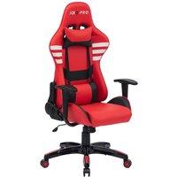 RayGar RG-PRO Gaming Chair High Back, Padding & Adjustable Height & Armrests in Red | Size: 1 Pack
