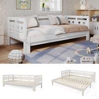 Matteo Daybed Cabin Bed Wooden 3FT Single Sofa Guest Bed Sofa Bed in White