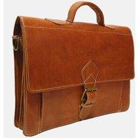 Berber Leather 'The Casablanca' Leather Satchel in Light Brown
