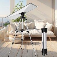 VOGREX 1.5M Aluminum Laser Level Tripod Adjustable Height Stand in Silver