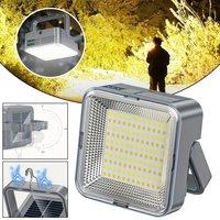 VOGREX Magnetic Solar Camping Lights LED Lamp Rechargeable in Grey