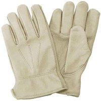 Kent & Stowe Men's Luxury Leather 'Water Resistant Gloves' Large in Beige | Size: 8
