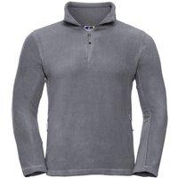 Russell Men's Quarter Zip Fleece Top in Grey | Size: Large