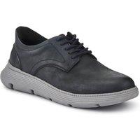 Pavers Men's Easy Step In Casual Leather Lace Up Shoes in Navy | Size: 7