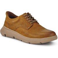 Pavers Men's Easy Step In Casual Leather Lace Up Shoes in Tan | Size: 9