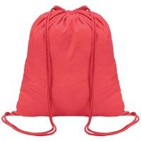 MidOcean Men's Colored Cotton Drawstring Bag in Red